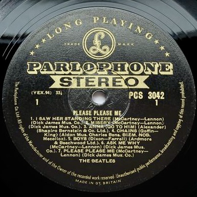 PLEASE PLEASE ME PCS3042　stereo