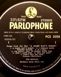 A HARD DAY’S NIGHT PCS3058 stereo