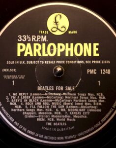 BEATLES FOR SALE PMC1240 mono
