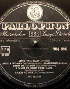 THE BEATLES IN ITALY PMCQ31506 mono
