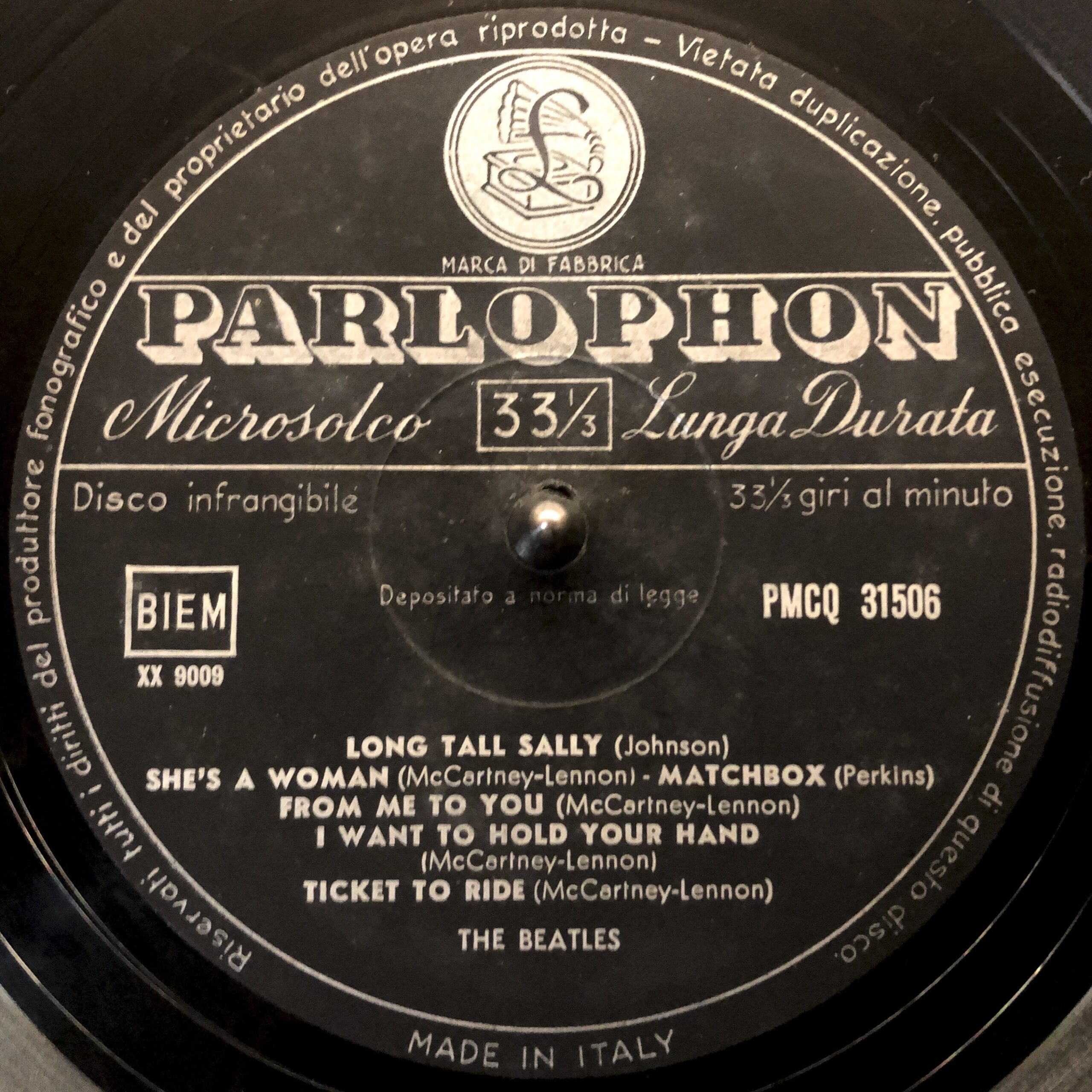 THE BEATLES IN ITALY PMCQ31506 mono