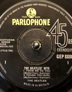 THE BEATLES’ HITS GEP8880 mono
