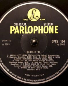 BEATLES Ⅵ CPCS104 for export
