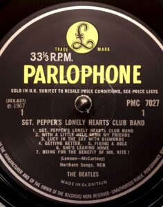 Sgt. Peppers Lonely Hearts Club Band PMC7027 mono