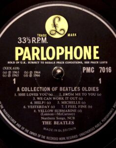 A Collection of Beatles Oldies PMC7016 mono