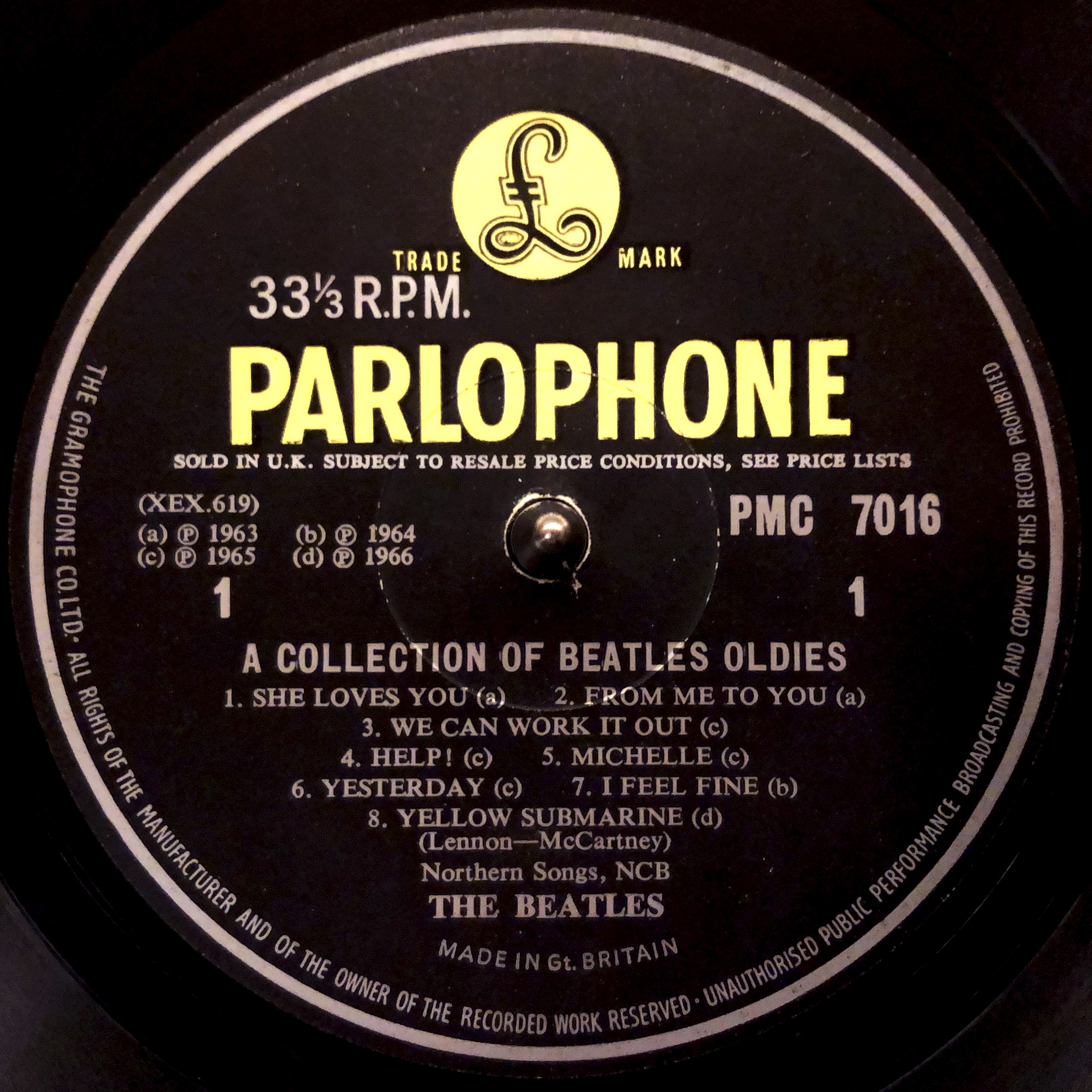 A Collection of Beatles Oldies PMC7016 mono