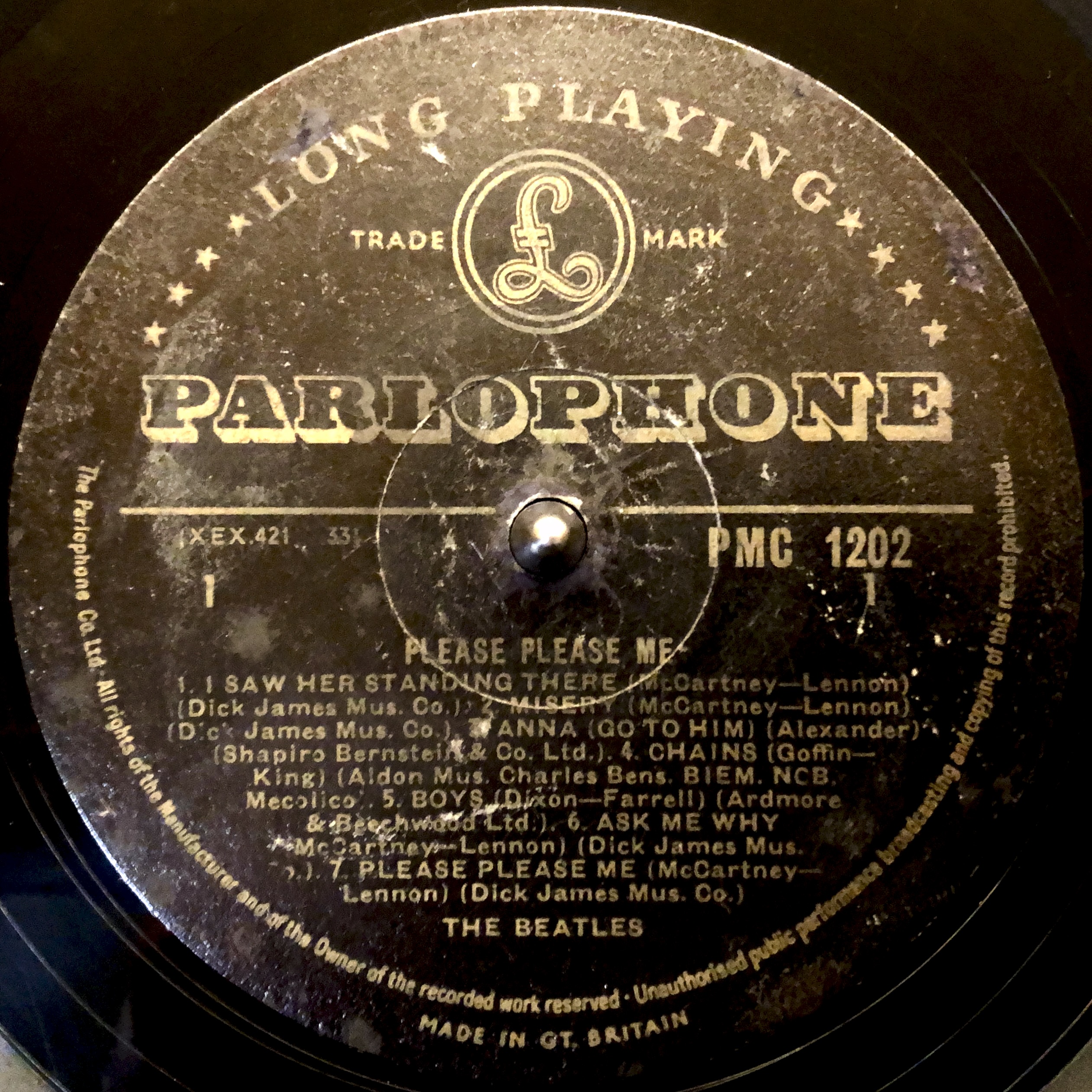 PLEASE PLEASE ME PMC1202　mono