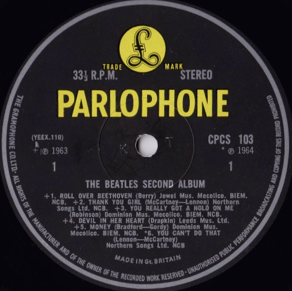 THE BEATLES’ SECOND ALBUM CPCS103 for export