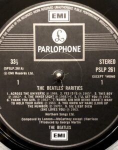 The Beatles “Rarities” PSLP261