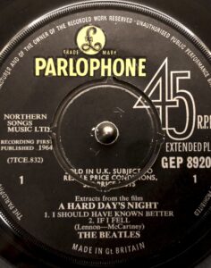Extracts from the film A HARD DAY’S NIGHT GEP8920