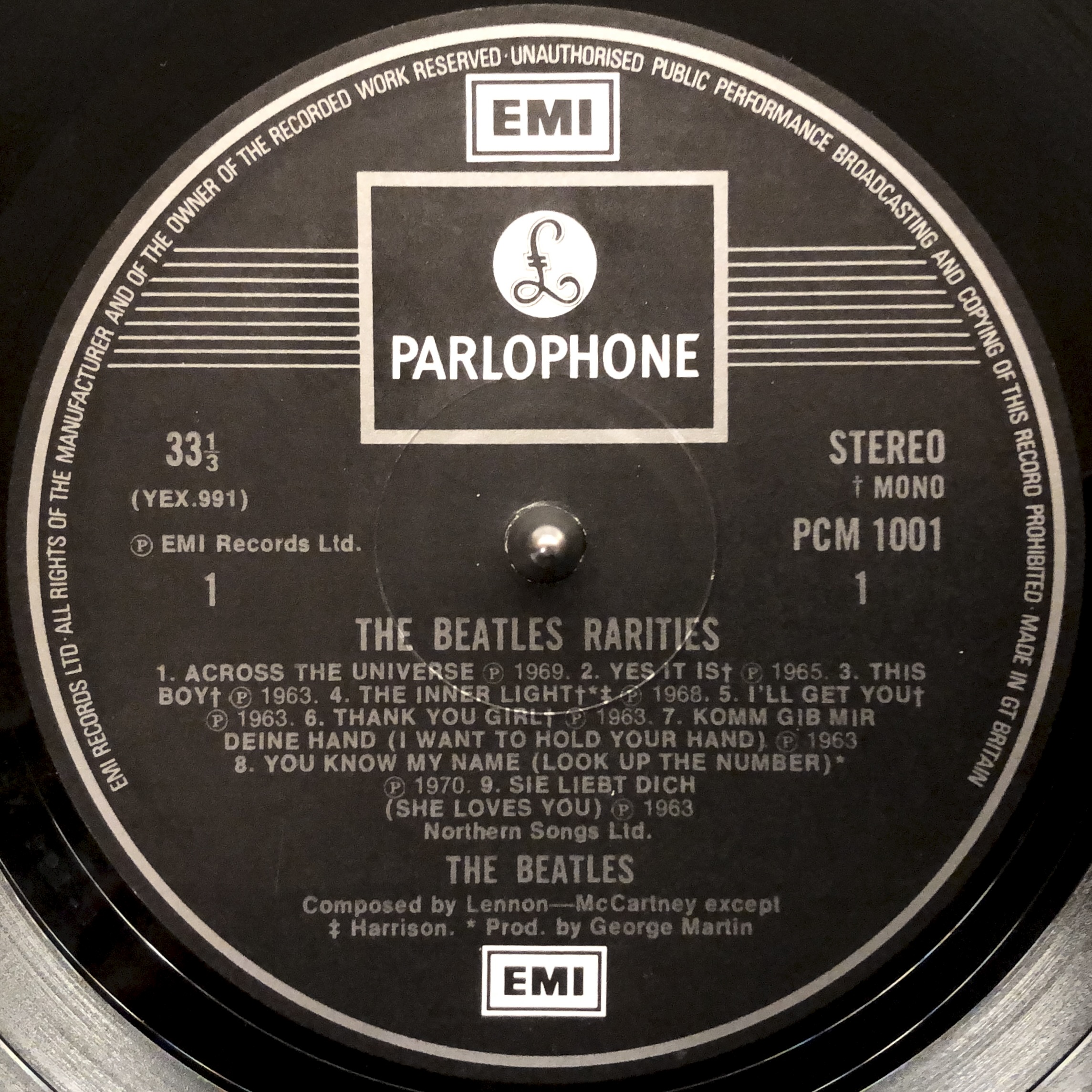 The Beatles “Rarities” PCM1001