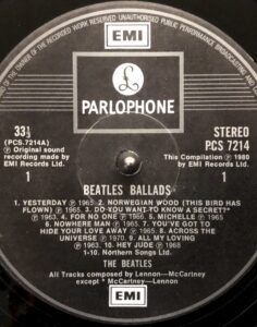 THE BEATLES BALLADS PCS7214