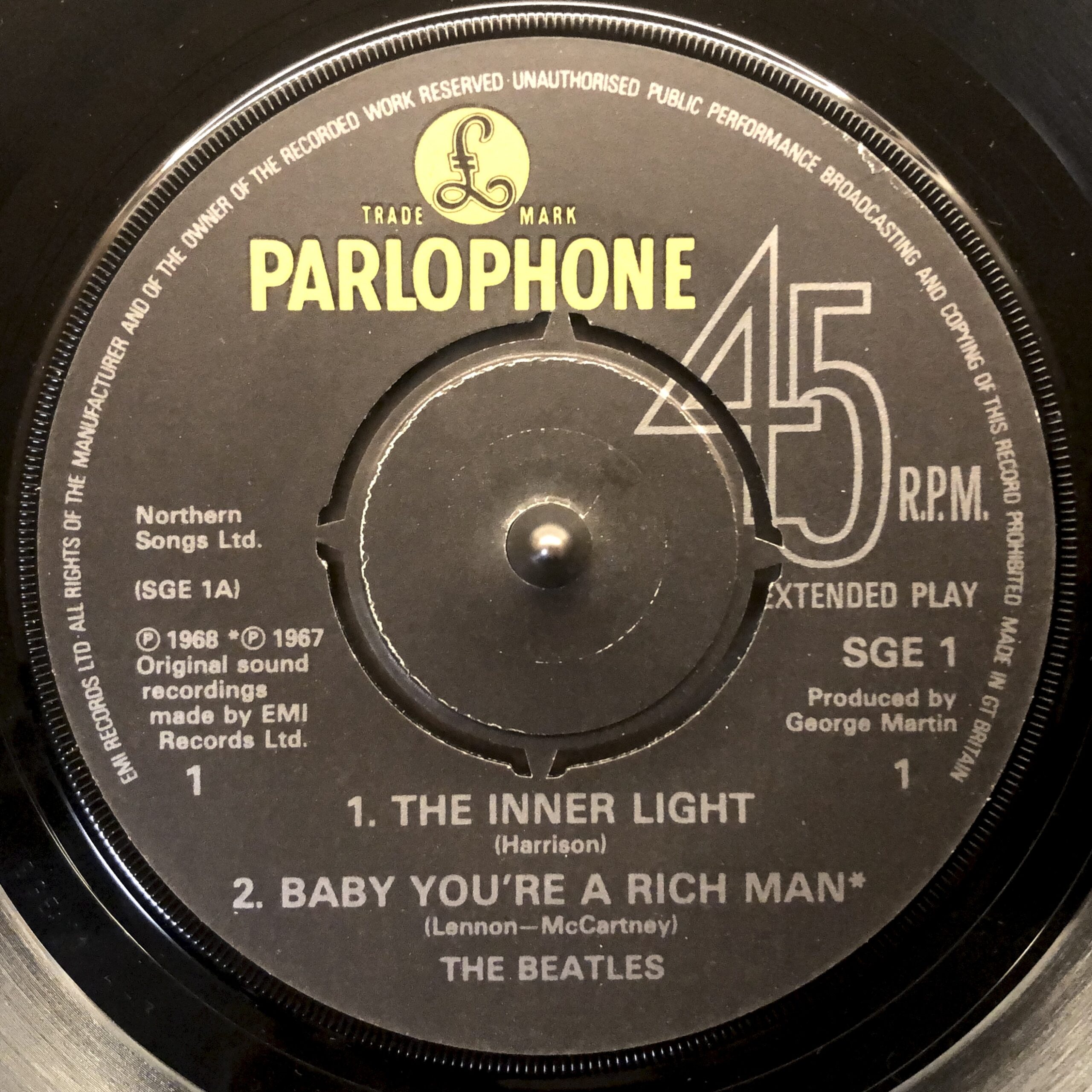 THE BEATLES RARITIES SGE1 stereo