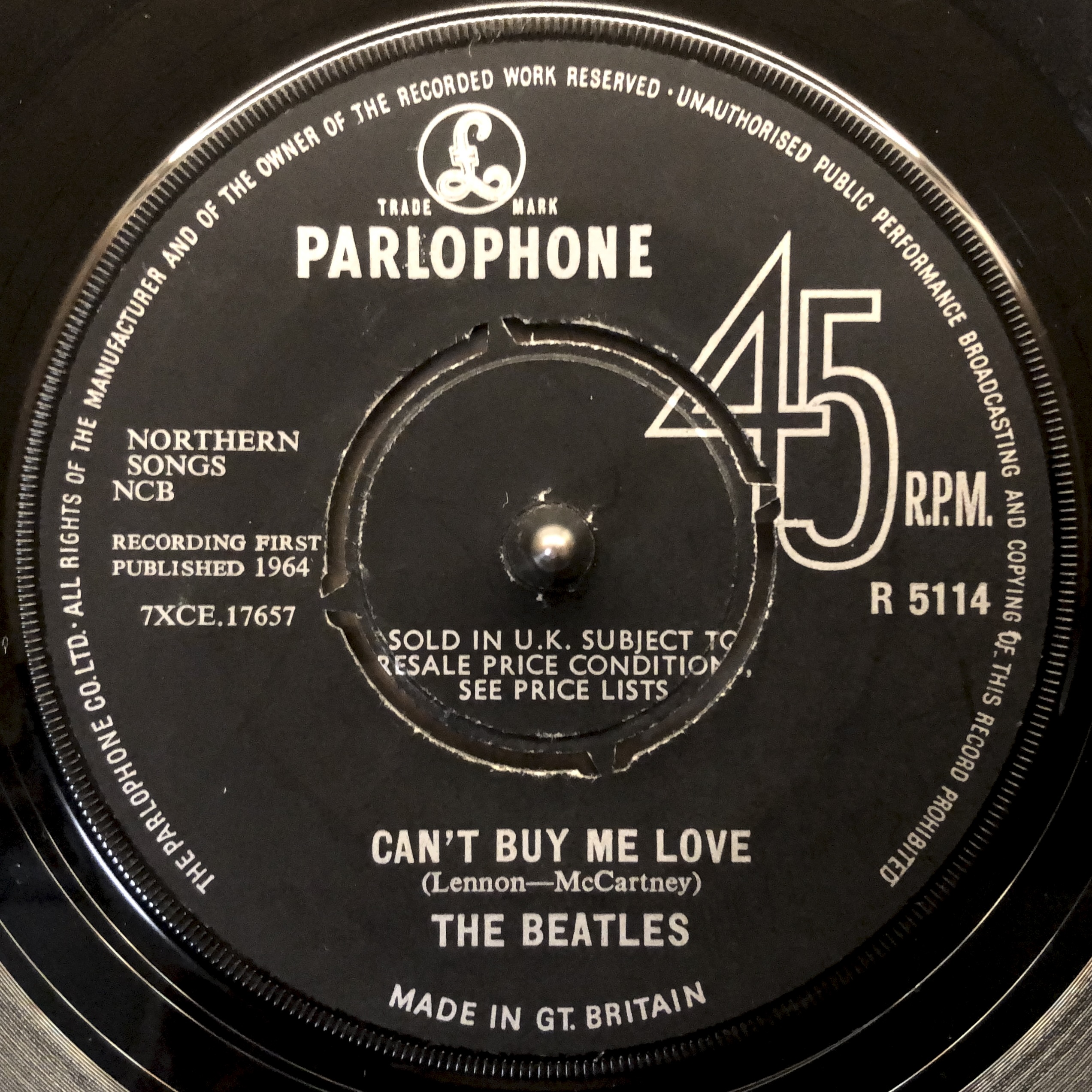 Can’t Buy Me Love / You Can’t Do That R5114