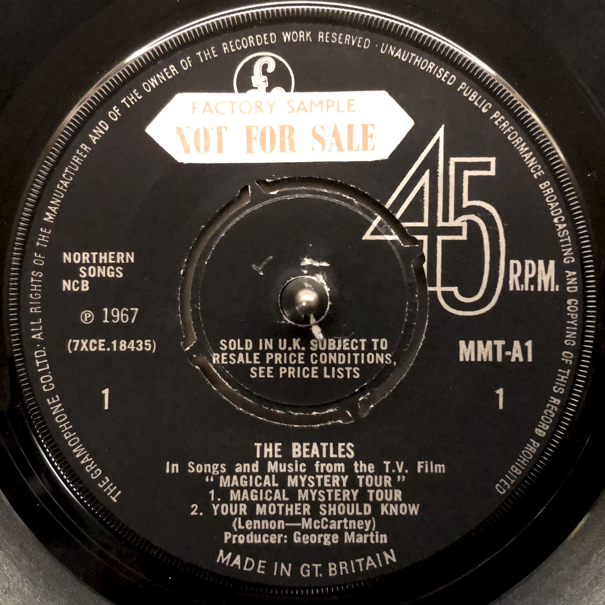 MAGICAL MYSTERY TOUR MMT1 mono