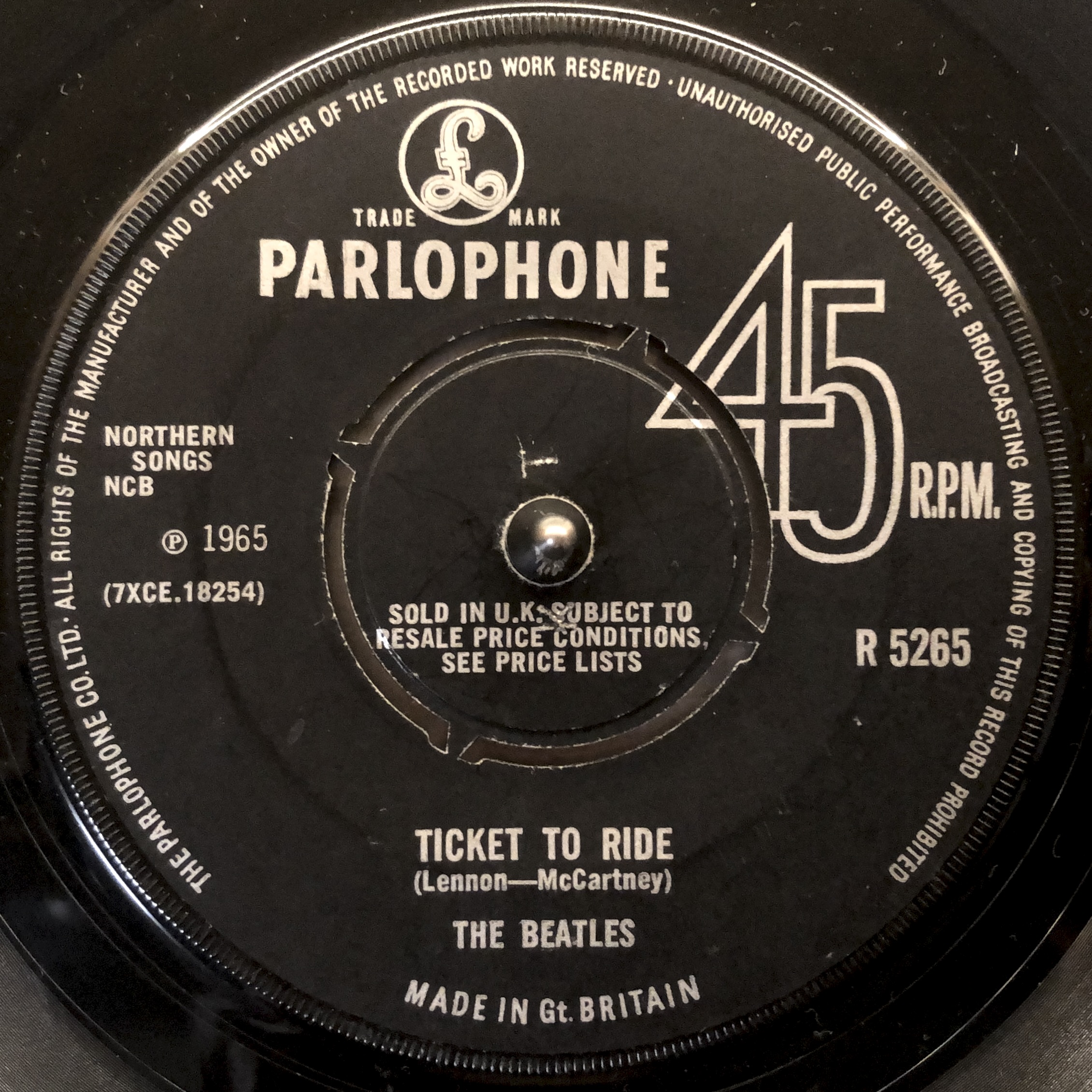 Ticket To Ride / Yes It Is R5265