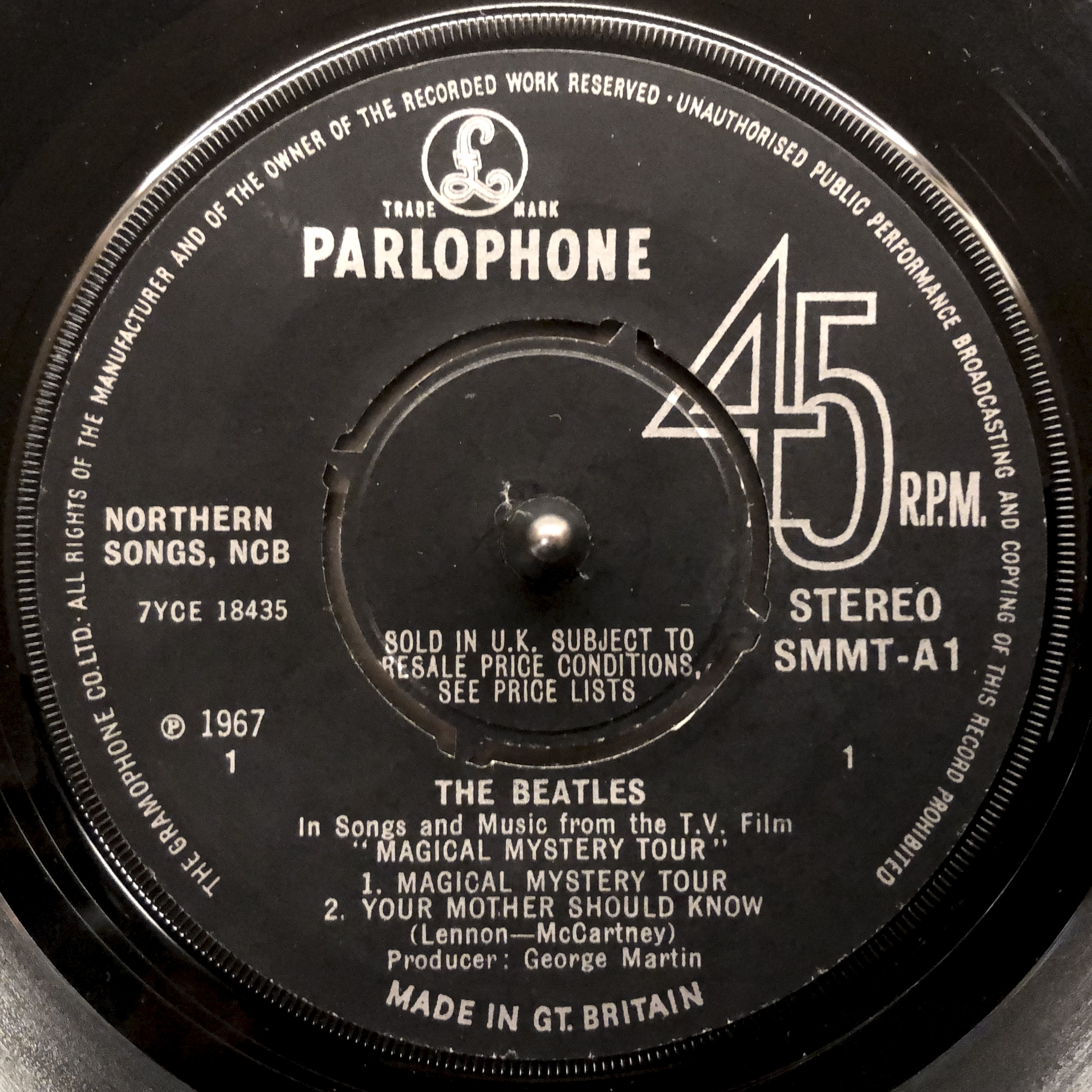  MAGICAL MYSTERY TOUR SMMT1 stereo