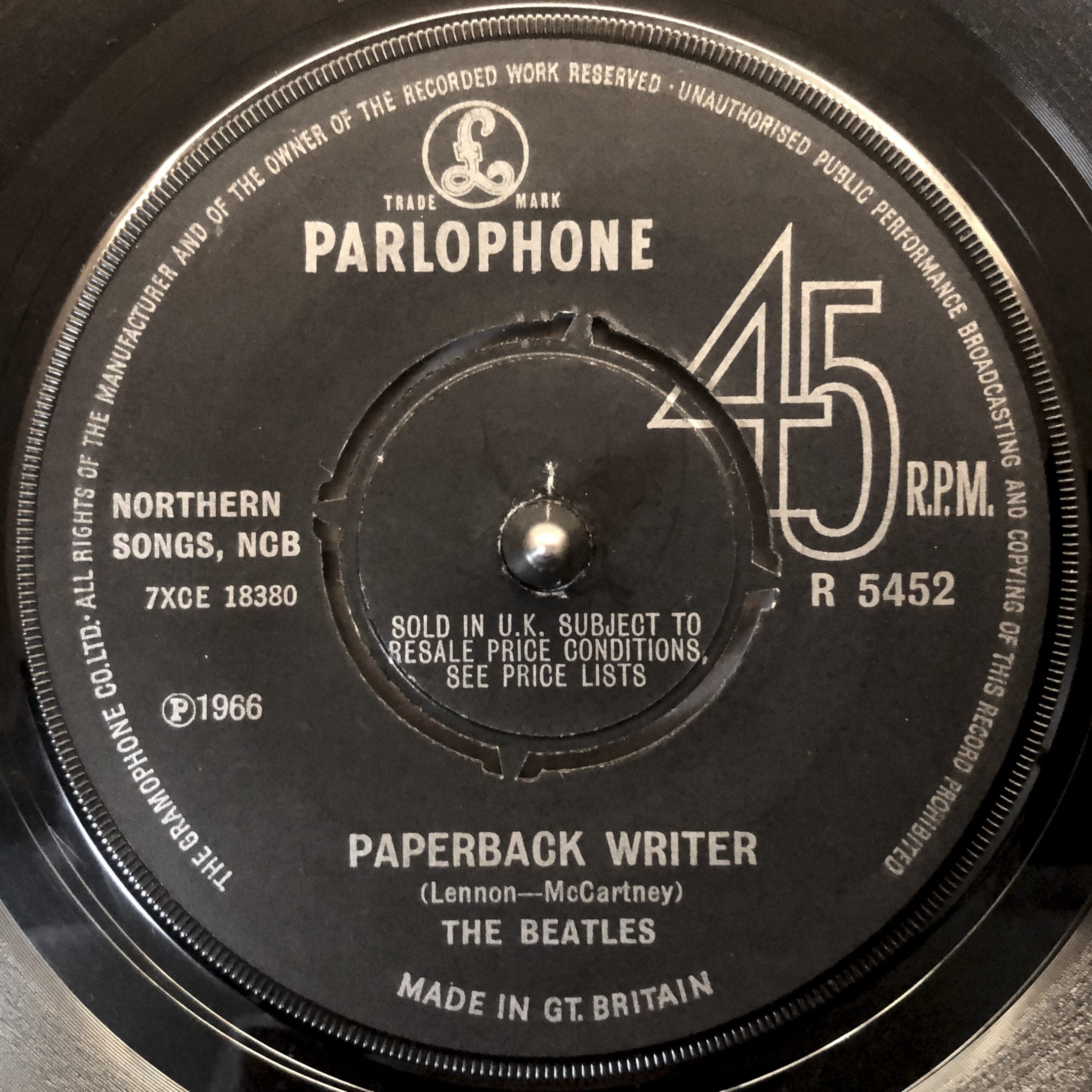 Paperback Writer / Rain R5452